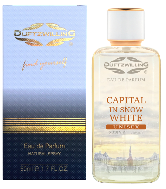 XU19-VIP-Capitale-50ml-DuftzwillinG-UNISEX-Parfum CAPITAL IN SNOW WHITE - Eau de Parfum UNISEX für Damen und Herren ~ süss-fruchtig | XU19 VIP