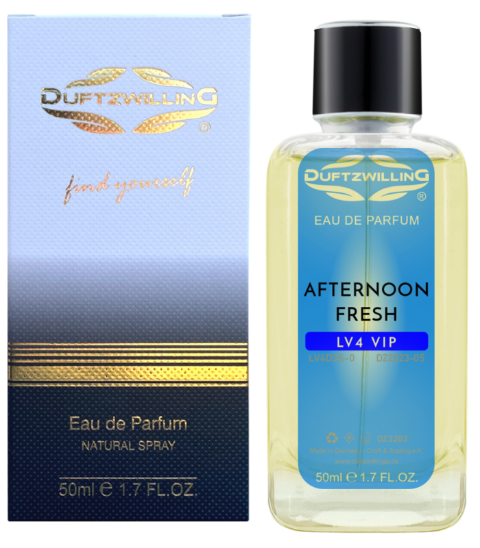 LV4-VIP-AFTERNOON-FRESH-50ml-DuftzwillinG-Nobren-Herren-Parfum AFTERNOON FRESH - Eau de Parfum für HERREN und Damen UNISEX ~ frisch-zitrisch | LV4 VIP