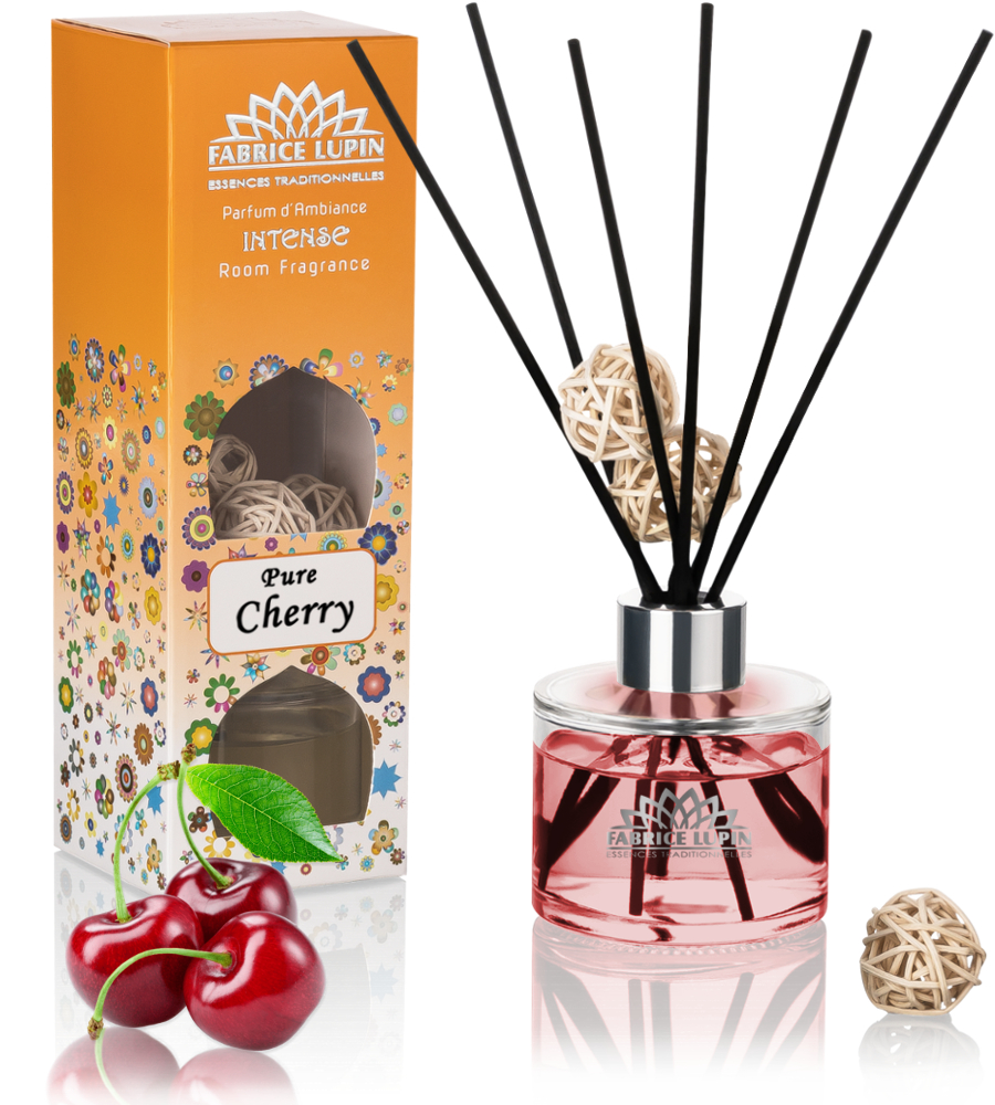 KIRSCHE-2-Raumduft-FABRICE-LUPIN-b900xh1000-JPG INTENSE Raumduft PURE CHERRY Reed Diffuser Sticks Set KIRSCHE Lufterfrischer Kirschduft