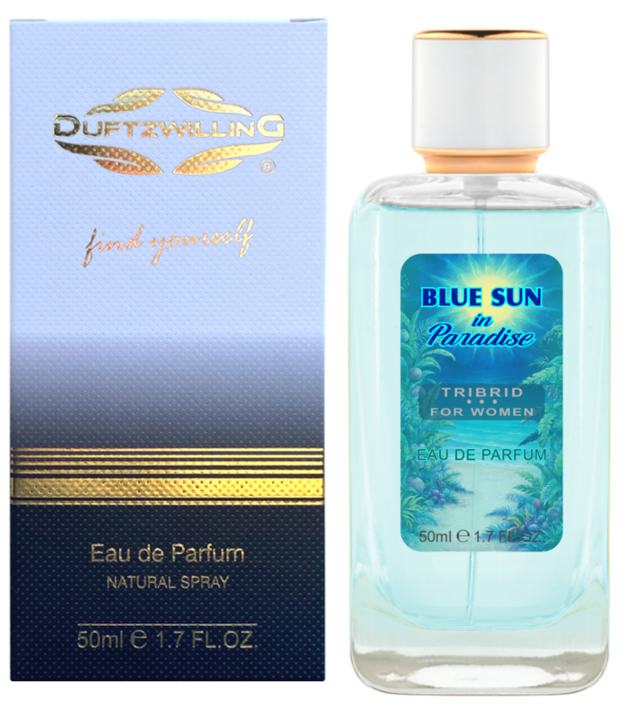 BLUE SUN IN PARADISE - Eau de Parfum FUSION für Damen | TRIBRID 3 BLUE SUN IN PARADISE - Eau de Parfum FUSION für Damen | TRIBRID 3