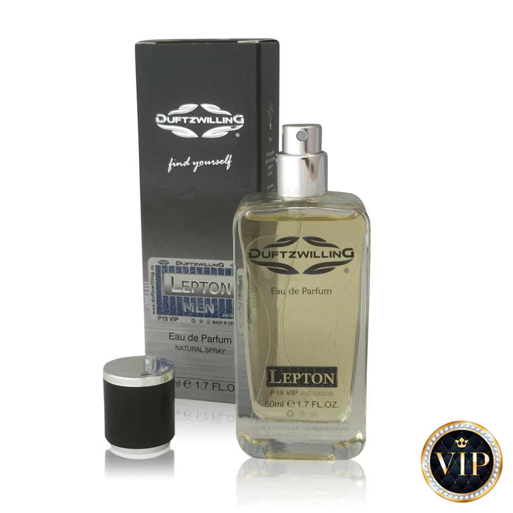 i-P19-VIP-50ml-LEPTON-von-DuftzwillinG-Parfums LEPTON - Eau de Parfum für HERREN von DuftzwillinG ® | P19 VIP | süss-würzig